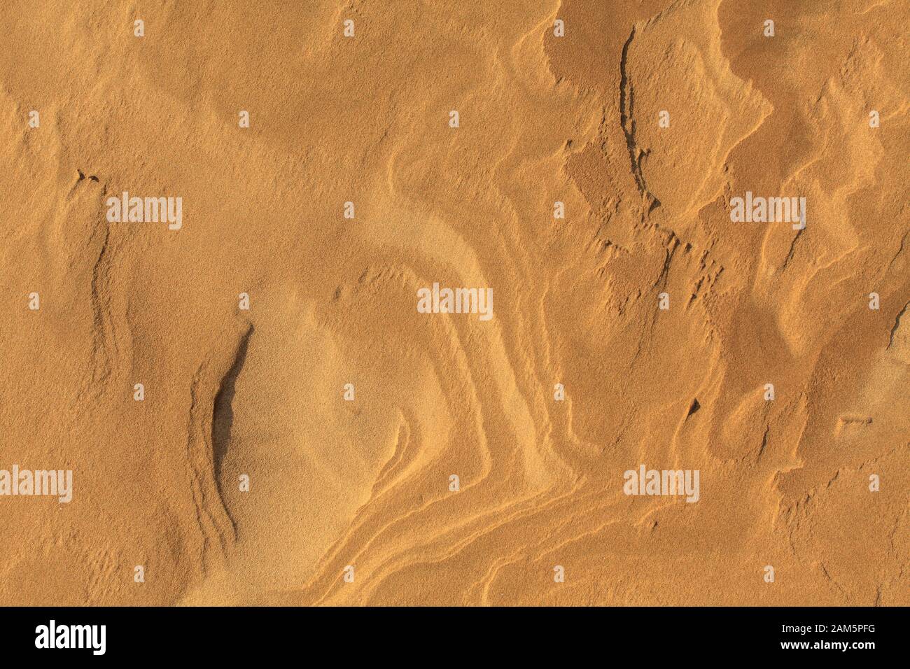 Sand texture in the Gobi desert, Mongolia Stock Photo