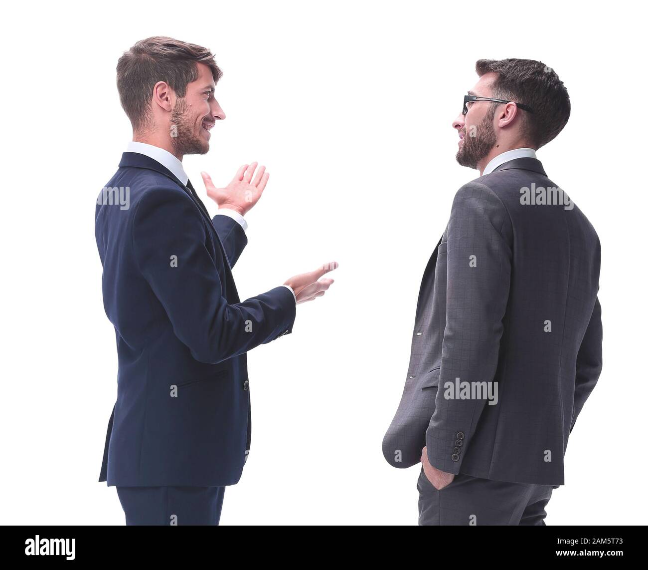 Two people rear view Cut Out Stock Images & Pictures - Alamy