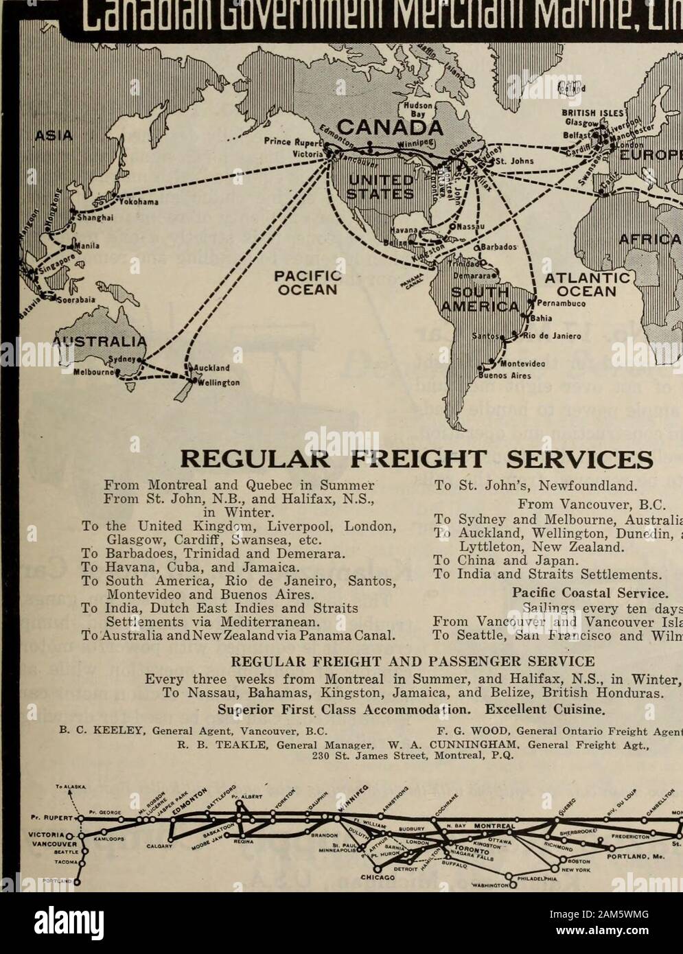 Canadian transportation & distribution management Stock Photo Alamy