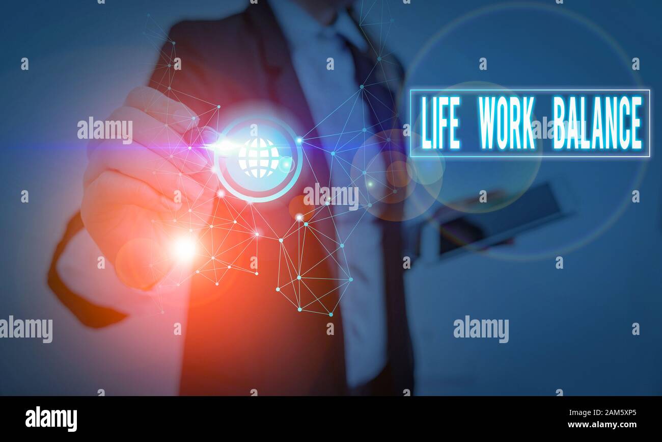 Handwriting text writing Life Work Balance. Conceptual photo stability ...