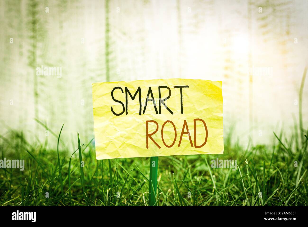Road Writing Handwriting text writing Smart Road. Conceptual photo number of ...