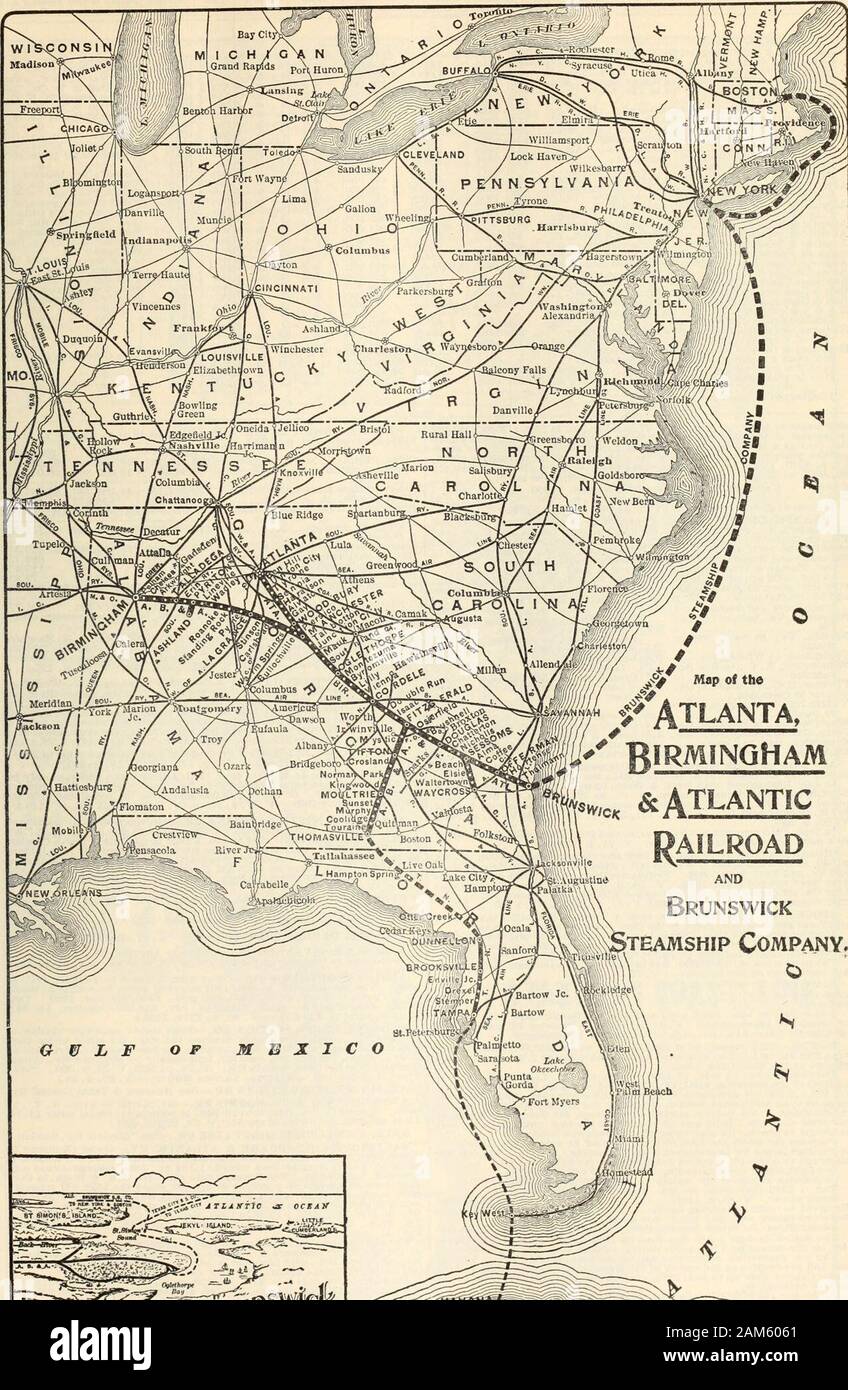 The Commercial and financial chronicle . * GULF OF MEXICO 8T 8lMOr^8ll8L&gt;KD^-.iJ r, ? -r tern 3 ? „; ^,- ^^ -*^ hi ?*? Srf&gt; *.S|1 ^ Map of the /Atlanta,Birmingham (*k« & ATLANTICRAILROAD AND s^mwuw Brunswick^vI^Steamship Company. ^- mmfm:f£.m. ^ pi ?...&gt; *? :  ^U2?»t*!r-,t.»i;^5»1 J TIAHT10 ^ OCEAJf Stock Photo