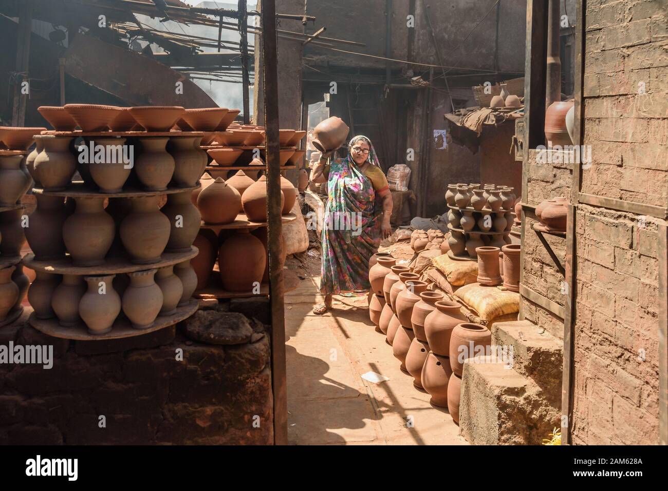 Handmade indian clay pot hi-res stock photography and images - Alamy