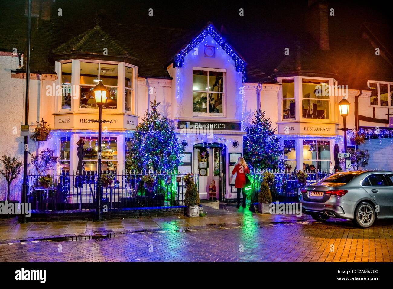 El Greco, Greek  restaurant, Stratford upon Avon, Warwickshire, England, UK Stock Photo