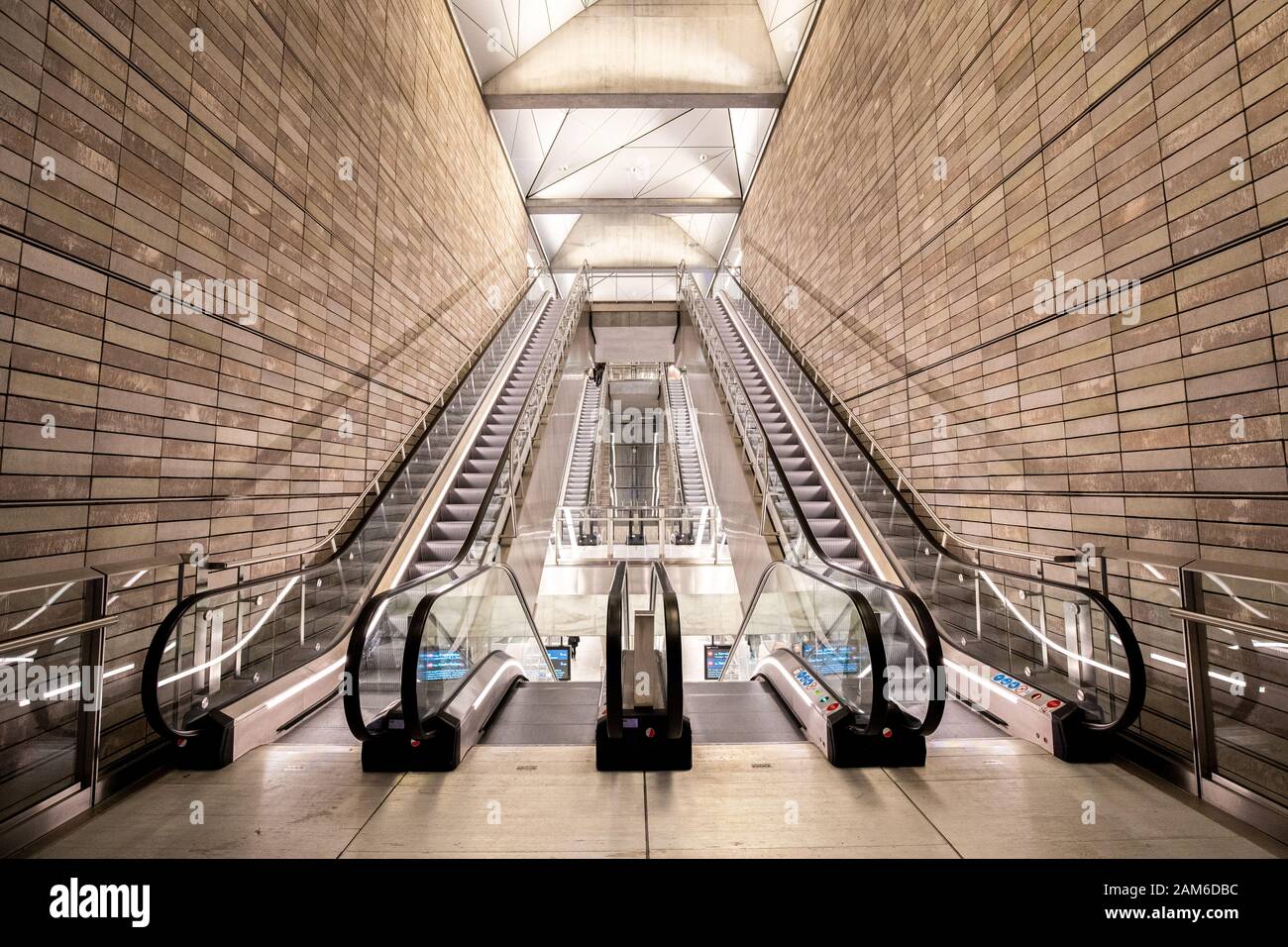 Copenhagen Metro Station Stock Photo