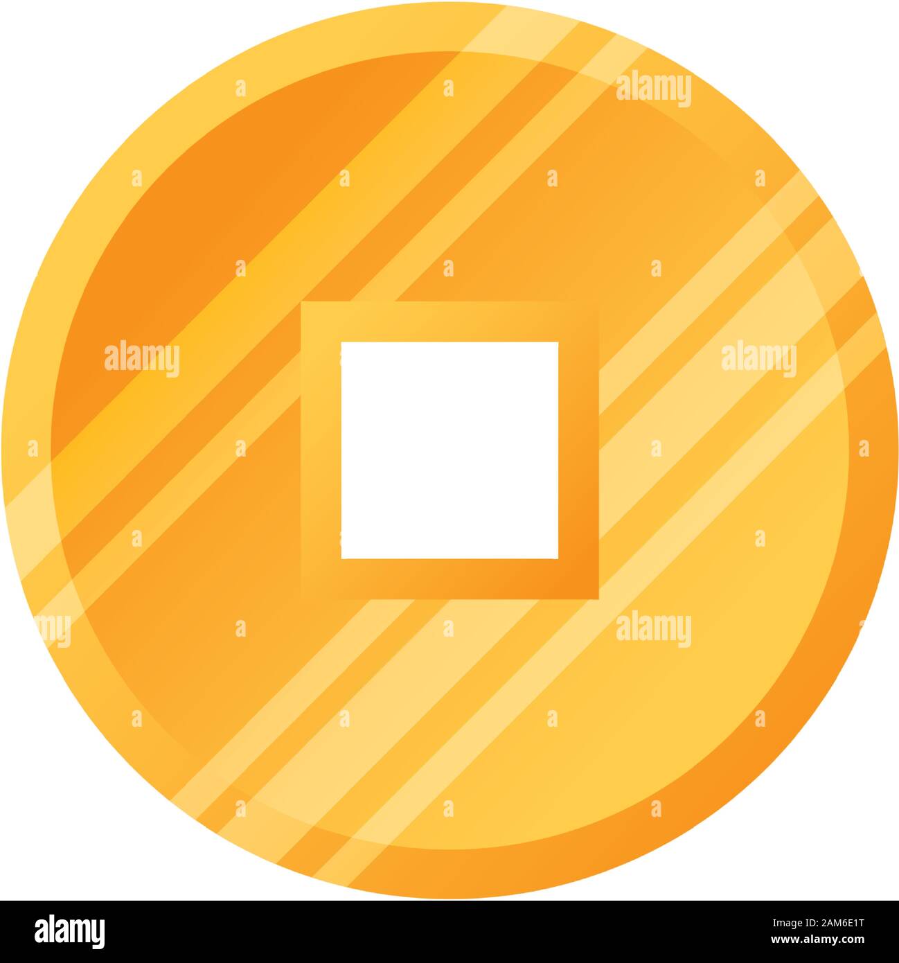 Antique chinese gold coin Stock Vector Images - Alamy