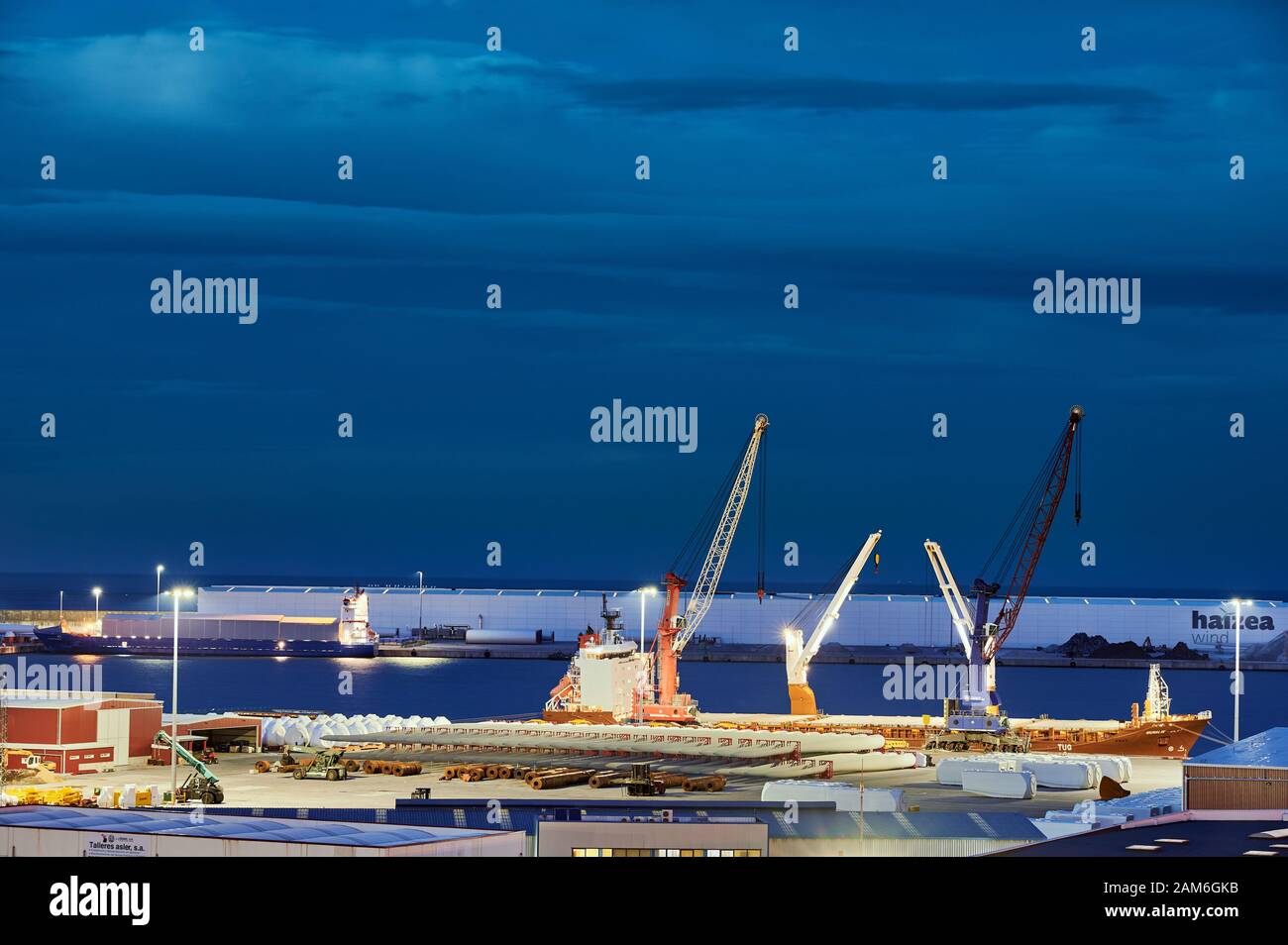 Terminal of Ciérvana, Port of Bilbao, Biscay, Basque Country, Spain, Europe Stock Photo