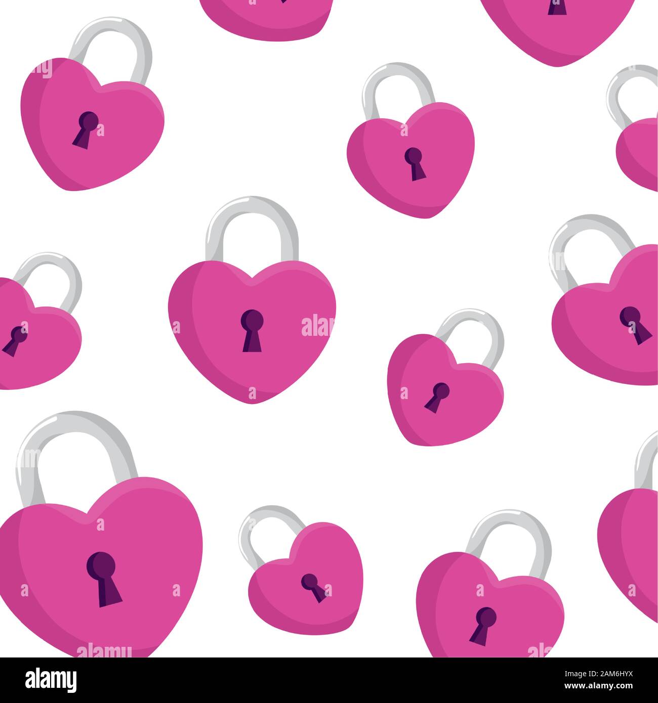 background of padlocks in shape heart icons Stock Vector Image & Art ...