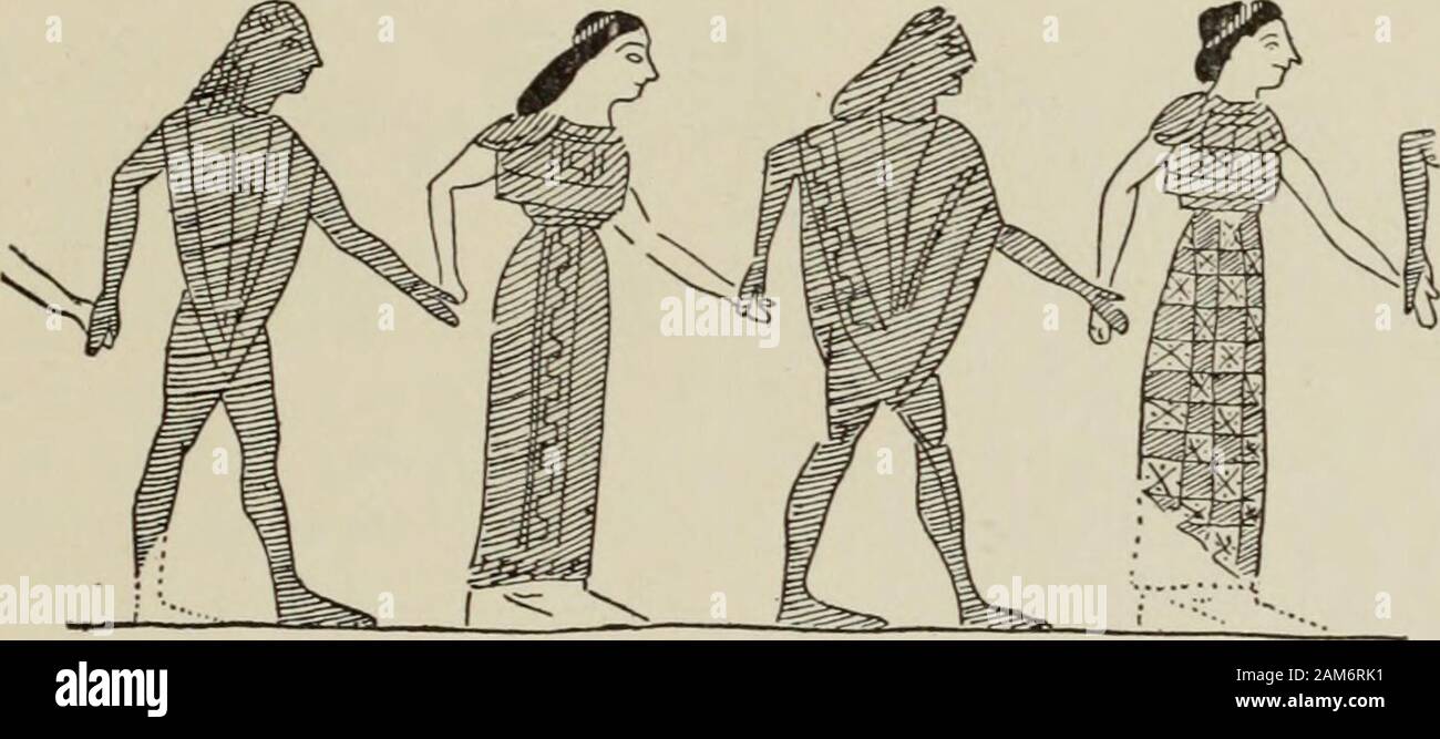 The Antique Greek Dance After Sculptured And Painted Figures The Front Consequently As They Hold Hands It Results In The Torsoturning The Ceramists Expressed These Nuances With Wonderfulunderstanding The Perspective Is
