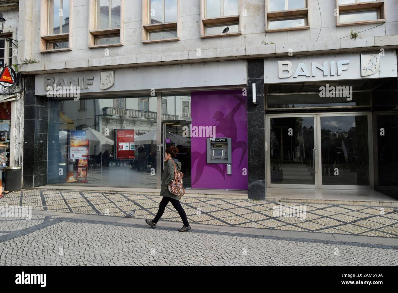 BANIF bank branch in Coimbra Portugal Stock Photo