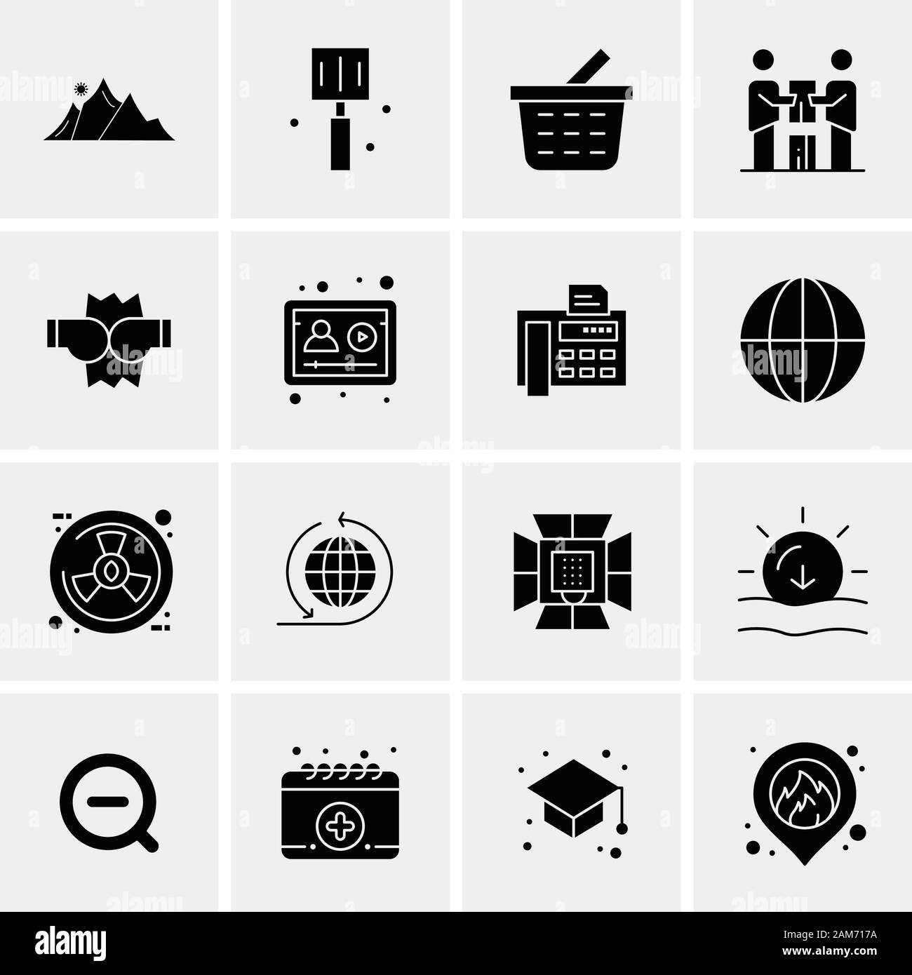 16 Universal Business Icons Vector. Creative Icon Illustration to use ...