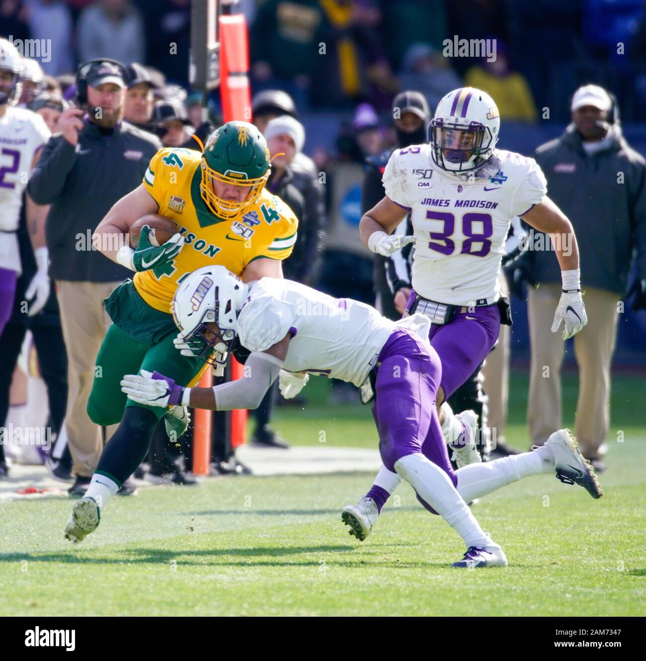 Frisco, Texas, USA. 11th Jan, 2020. NDSU fullback HUNTER LUEPKE (44