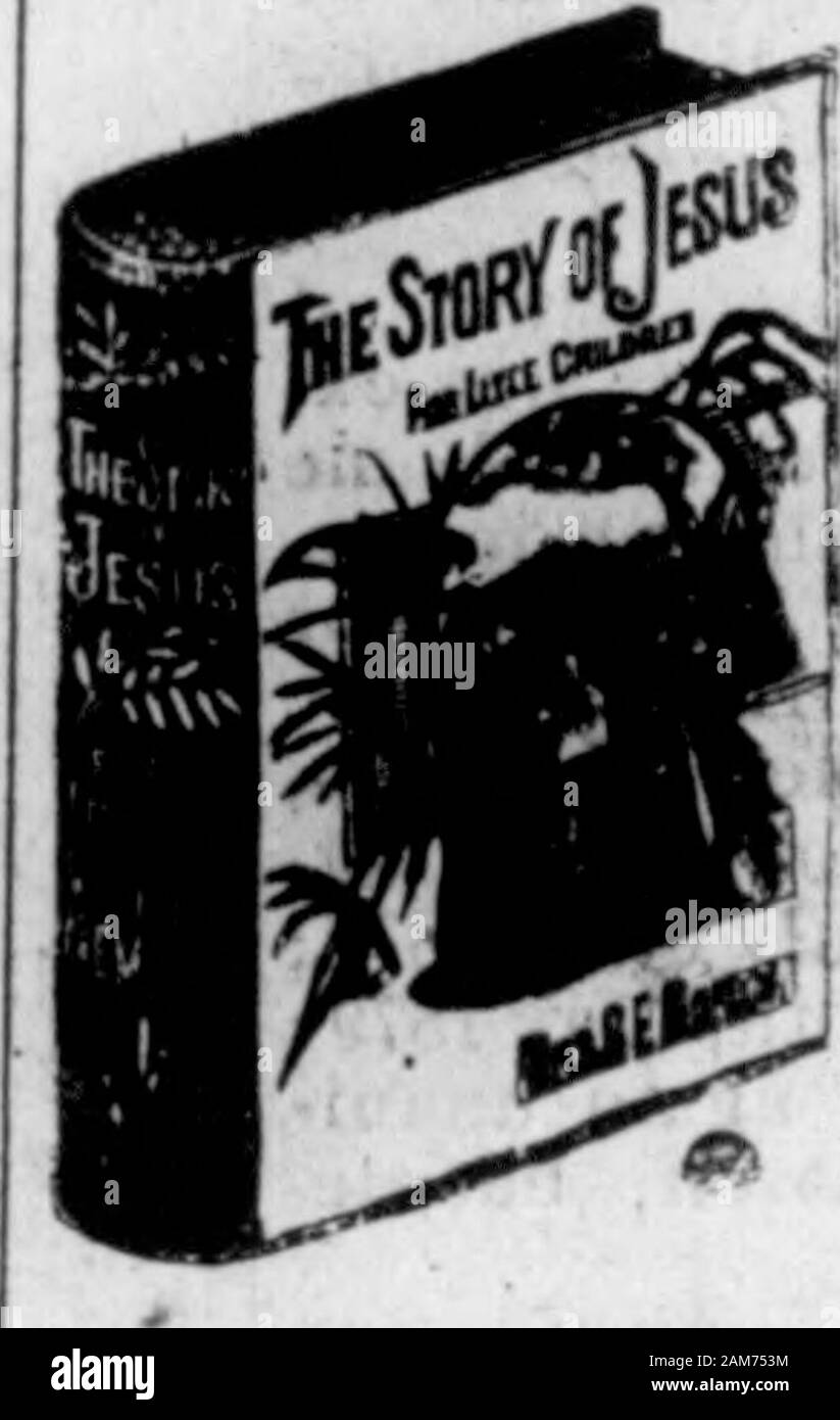 The North Carolina Presbyterian . Cloth, Printed in Colors: |1.00Told in simple words and a very hand-some book. How wonderful that the biogra-phy of the Son of the Highest is betteradapted than any other to be told to littlechildren. Angels study it; divines dive in-to it; babes love it. Blessed be the Story ofJesus.—(7. H. 8purqeon. This book - sent to any one, and a year*ssubscription credited, for $8.00. Or to anyone sending us a new subscriber and |3.25we will send it free OSCAR PEARSALL HALL °°» »°&lt;1 ^ Country Produce, wUl receive care- WILMINGTON N, O. Good Goods-low Prices Flour, Me Stock Photo