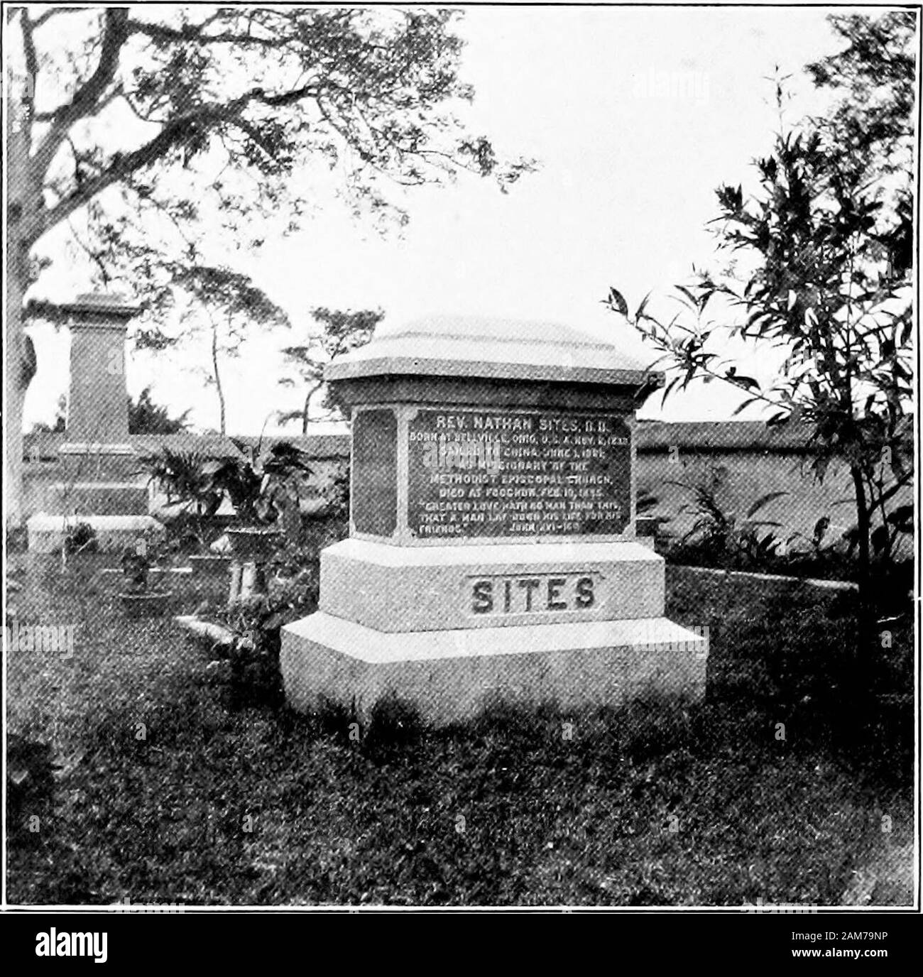 Nathan Sites; an epic of the East . I •a a. The IMission Cemeterv, Foochow. THE HALLELUJAH CHORUS 237 Met him! he cried, his voice trembling withemotion. Had it not been for him I should be abeggar to-day. It was he who saved my fatherfrom opium, away down in Clearwater, yearsago. A few days later, the father, a fine old gentle-man, a respected teacher in the boys school atClearwater, called to see me. The tendernesswith which he spoke of his winning to God wasbeautiful. Some months after Teacher Sites returnedto heaven, he said, I was taken seriously ill.The native doctor said I must take opi Stock Photo