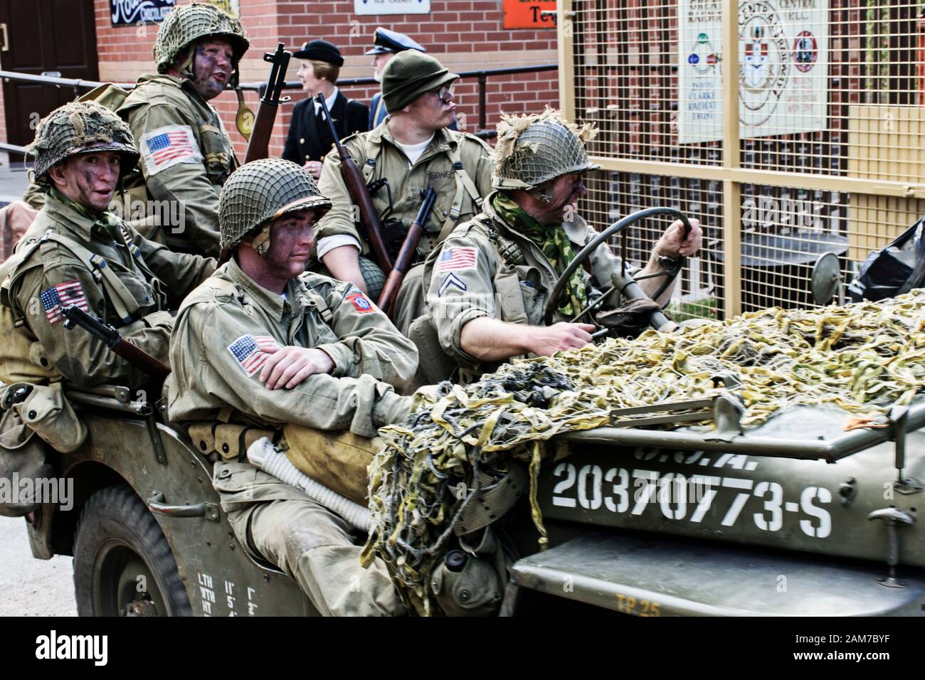 Army soldiers ride military truck hi-res stock photography and images ...