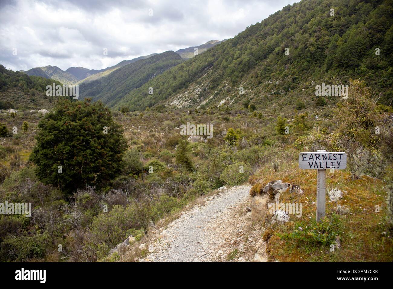 Walking the Old Ghost Road trail, Lyell to Seddonville, New Zealand