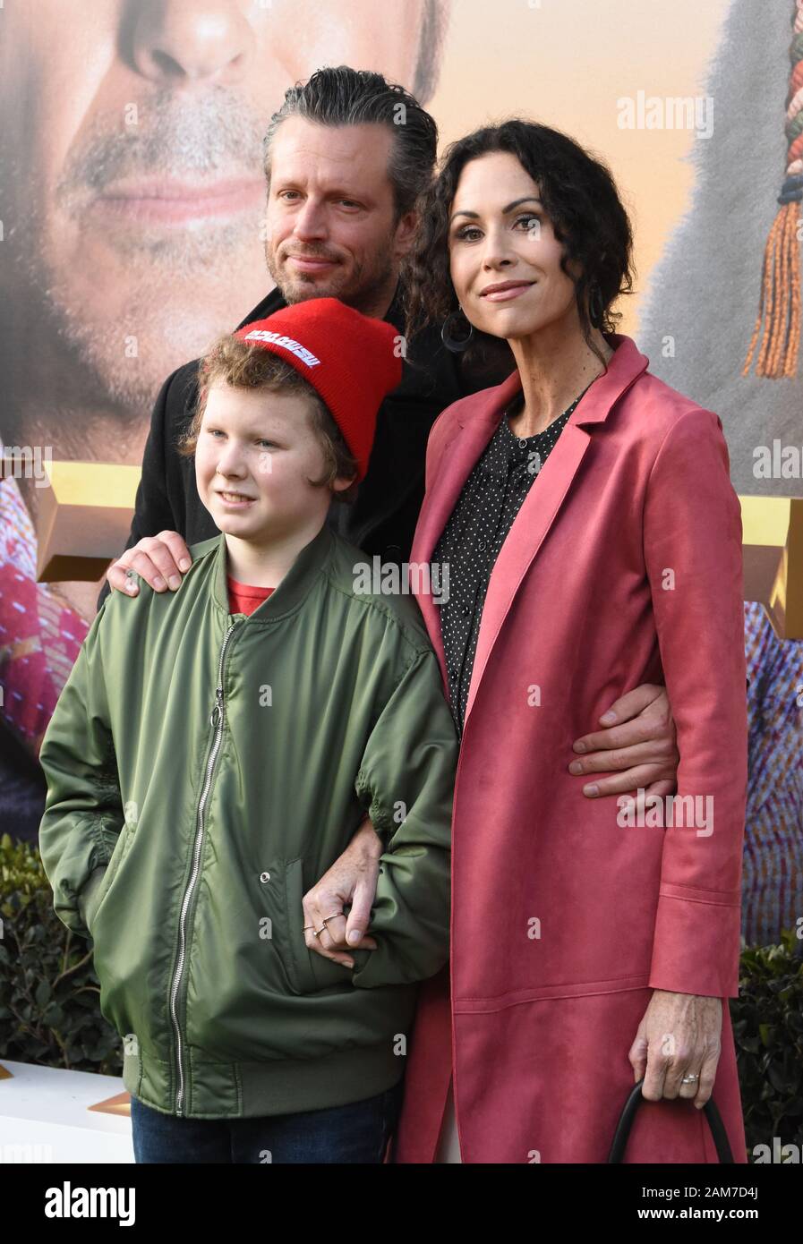 Westwood, California, USA 11th January 2020 Henry Story Driver, Addison O'Dea and actress Minnie Driver attend Universal Pictures' 'Dolittle' Premiere on January 11, 2020 at Regency Village Theatre in Westwood, California, USA. Photo by Barry King/Alamy Live News Stock Photo