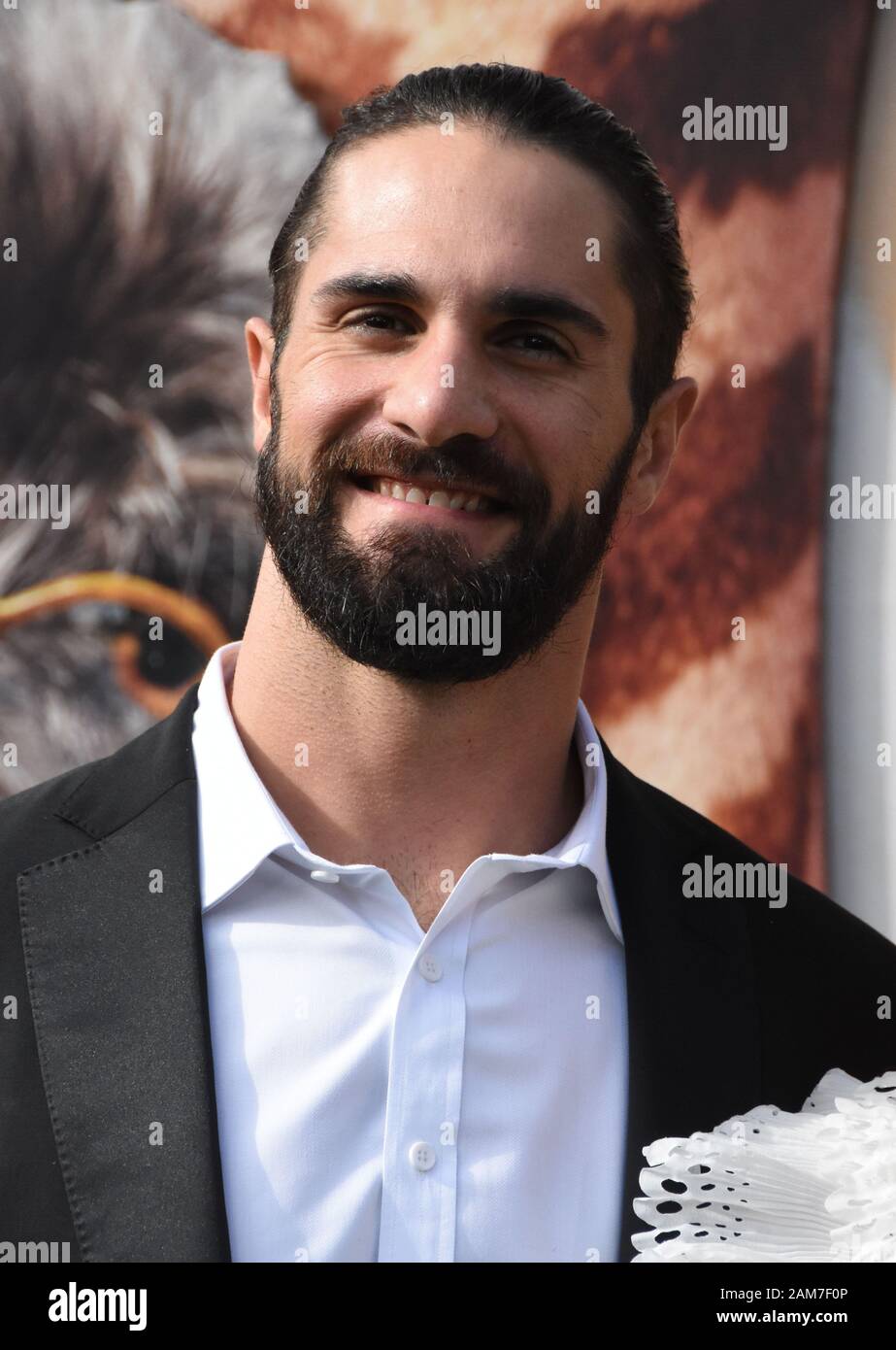 Westwood, California, USA 11th January 2020 WWE wrestler Seth Rollins  attends Universal Pictures' 'Dolittle' Premiere on