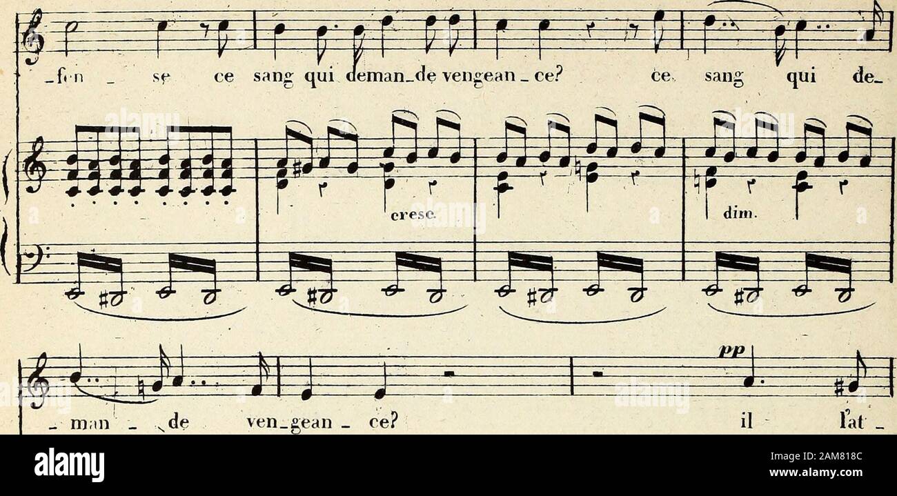 Les Huguenots : opéra en cinq actes . «2?- * # *. 400. Stock Photo