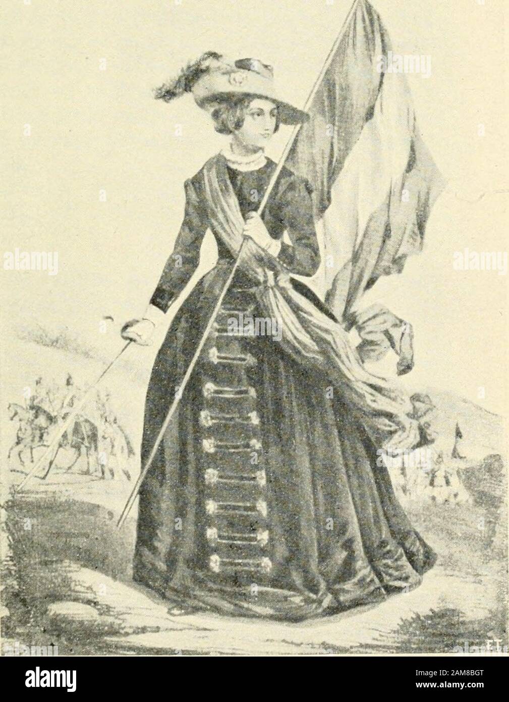Passioni del risorgimento; nuove pagine sulla Principessa Belgiojoso e il suo tempo con documenti inediti e illustrazioni . le caricature dAlfredojde Musset la irritassero. Nel Quarantotto, quan-jdella venne a Milano col suo famoso batta-glione partenopeo, lo Spirito Folletto, il gior-nale umoristico di unepoca che presentava inabbondanza ameiiissimi soggetti di scherzi perle tante sorprese comiche, per il contrasto frail parere e lessere, fra il pretendere e il potere,si permise di mettere in caricatura anche quellacondottiera; la quale, peraltro, era acclamatis-sima dalla popolazione festant Stock Photo