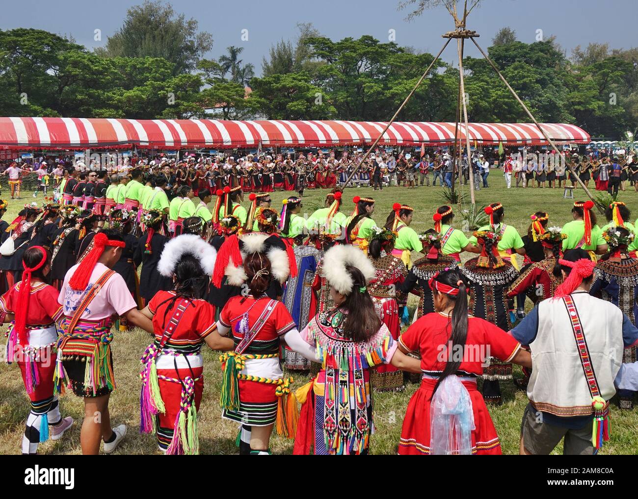 KAOHSIUNG, TAIWAN -- SEPTEMBER 28, 2019: Various indigenous tribes
