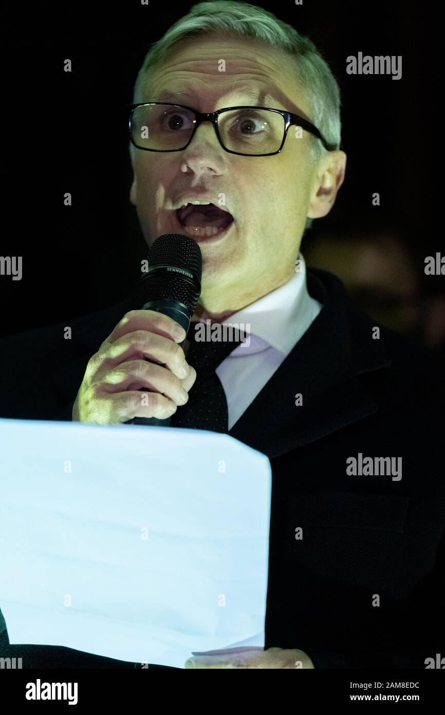 Warsaw, Poland. 11th Jan, 2020. The judges once again want to show their opposition to the planned changes in the judiciary planned by the citizens and show that they do not agree with the politicization of the courts. In the photo: José Mato Credit: Grzegorz Banaszak/ZUMA Wire/Alamy Live News Stock Photo