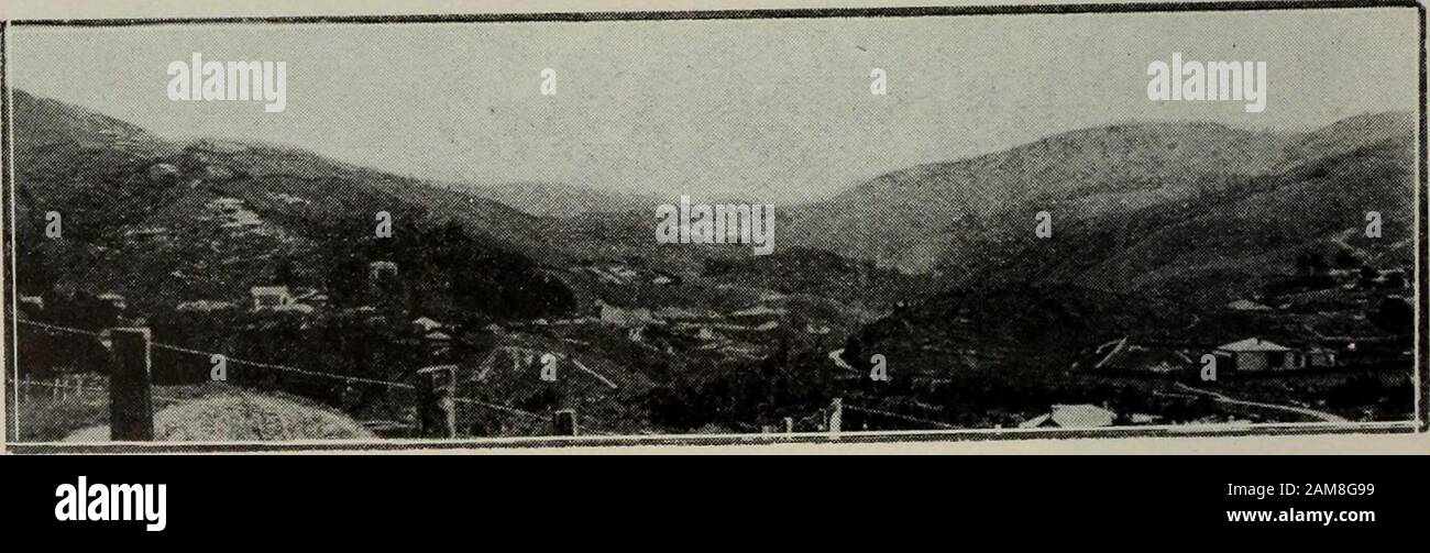Transactions of the Royal Society of New Zealand . Fig. 3.—Facets at Petone Railway-station.. Fig. 4.—Long Valley ; View from Ngaio towards Karori. Cotton.—Notes on Wellington Physiography. 251 Divides in the Tongue Point cycle have in some cases been reduced toa fairly low altitude. Where they stand only 600 ft. to 800 ft. abovepresent sea-level they have been rounded and their slopes graded, androck outcrops are few. Higher-standing ridges are more rugged, withrock outcrops and sharpened summits, except where they are flat-topped,and forms of the Kaukau cycle remain. The broad upland feature Stock Photo