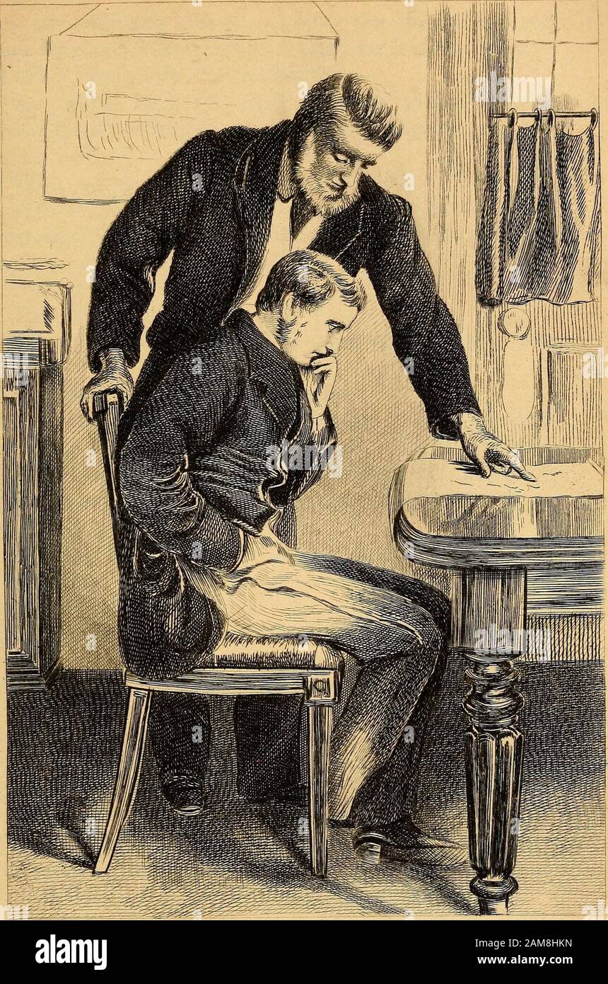 Foul play . ssary, Ship sprung aleak, that neither the captain, nor I, nor anybody couldfind, to stop. Me and my men, we all think her seamsopened, with stress of weather. Then, lowering hisvoice again, Try and see it as we do; and dont youever use such a word as that, what come out of your lipsjust now. Then, raising his voice suddenly, Wepumped her hard; but twarnt no use. She filled, andwe had to take to the boats. Stop a moment. Was there any suspicion excited ? Not among the crew: and suppose there was, I couldtalk em all over, or buy em all over, what few of em isleft. Ill keep em all wi Stock Photo