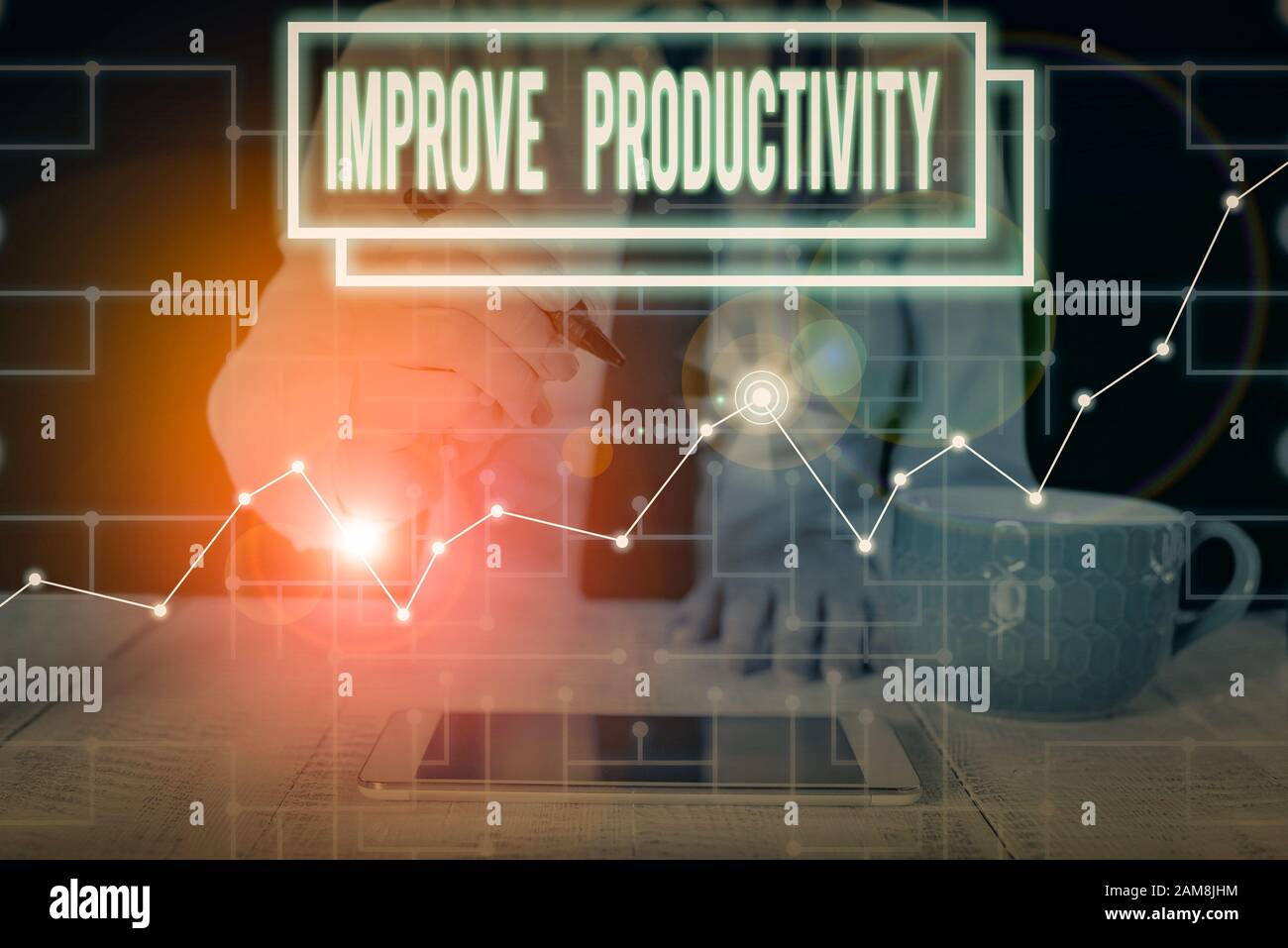 Writing note showing Improve Productivity. Business concept for to ...