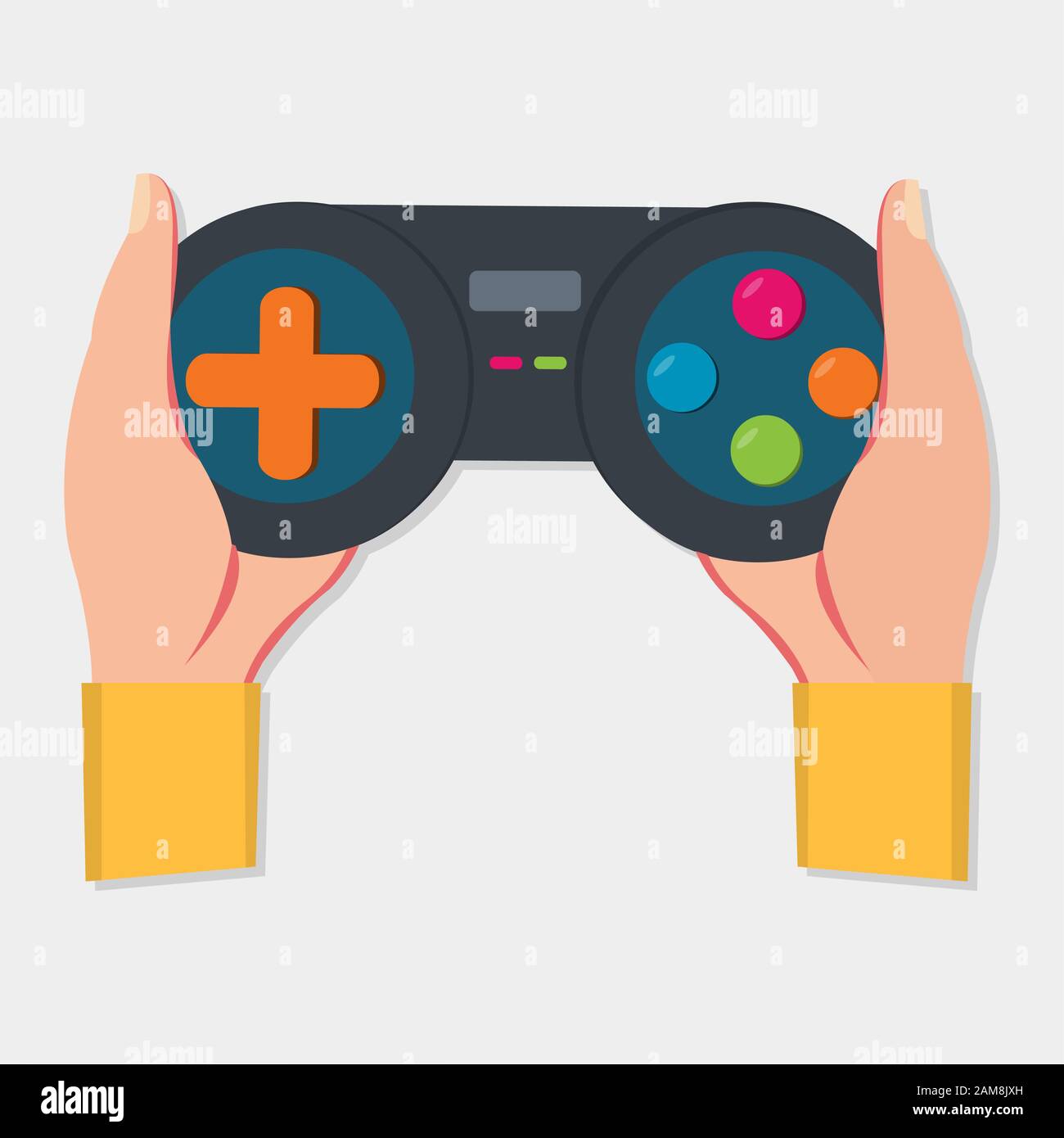 hand holding gamepad isolated for gamer symbol concept vector illustration  Stock Vector Image & Art - Alamy