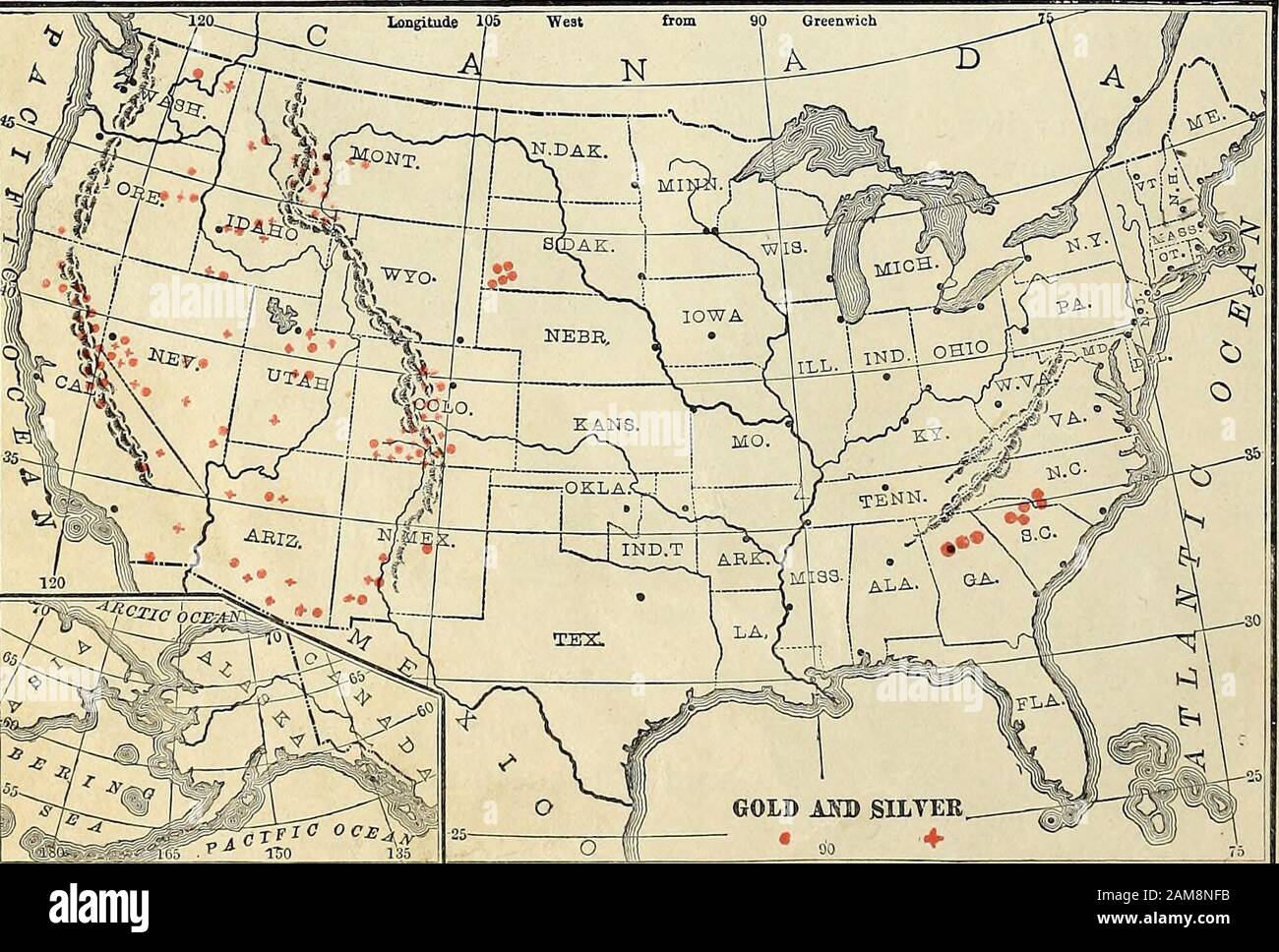 States With Gold : Where Was The Most Gold Found In The United States?