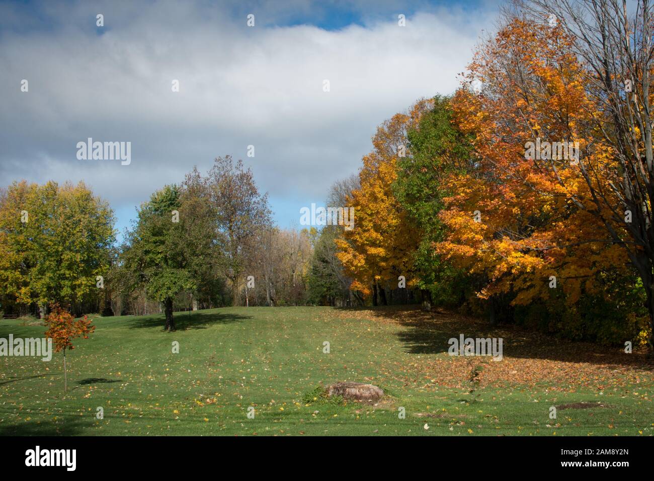 Autumn colours in Quebec, Canada Stock Photo