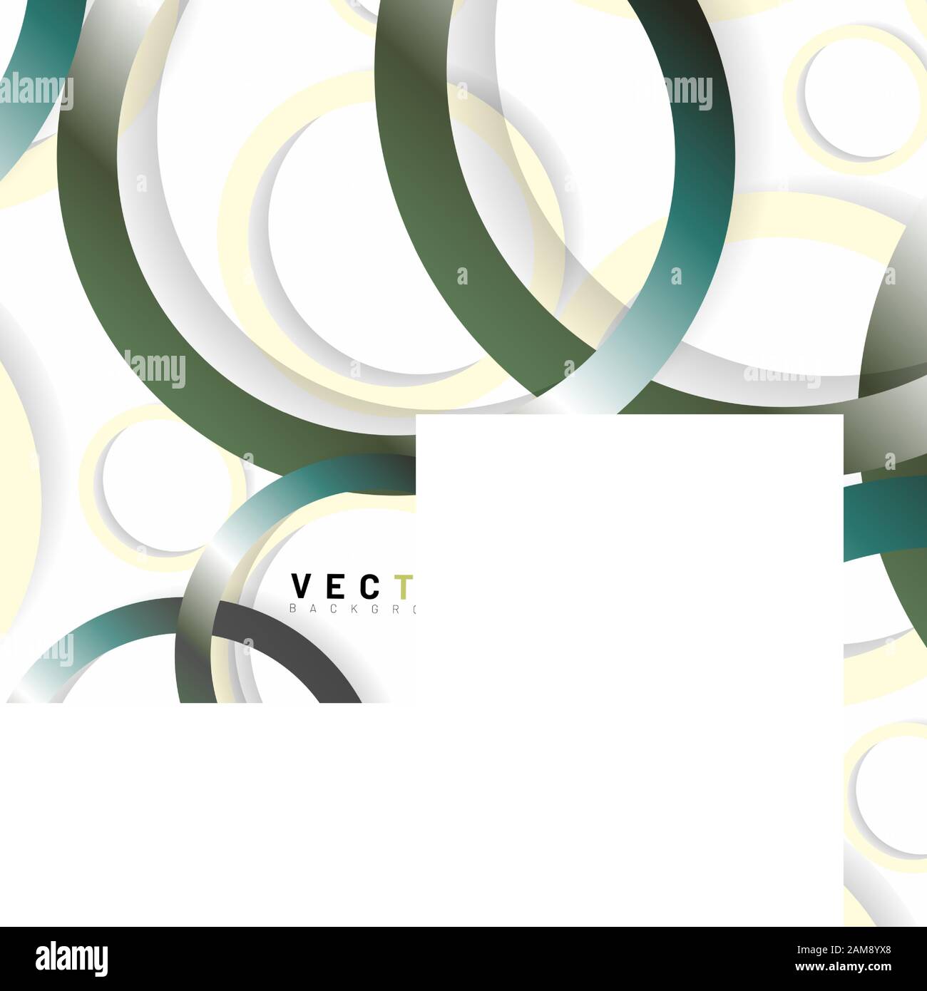 abstract vector background. Overlapping color gradient ring design. New ...