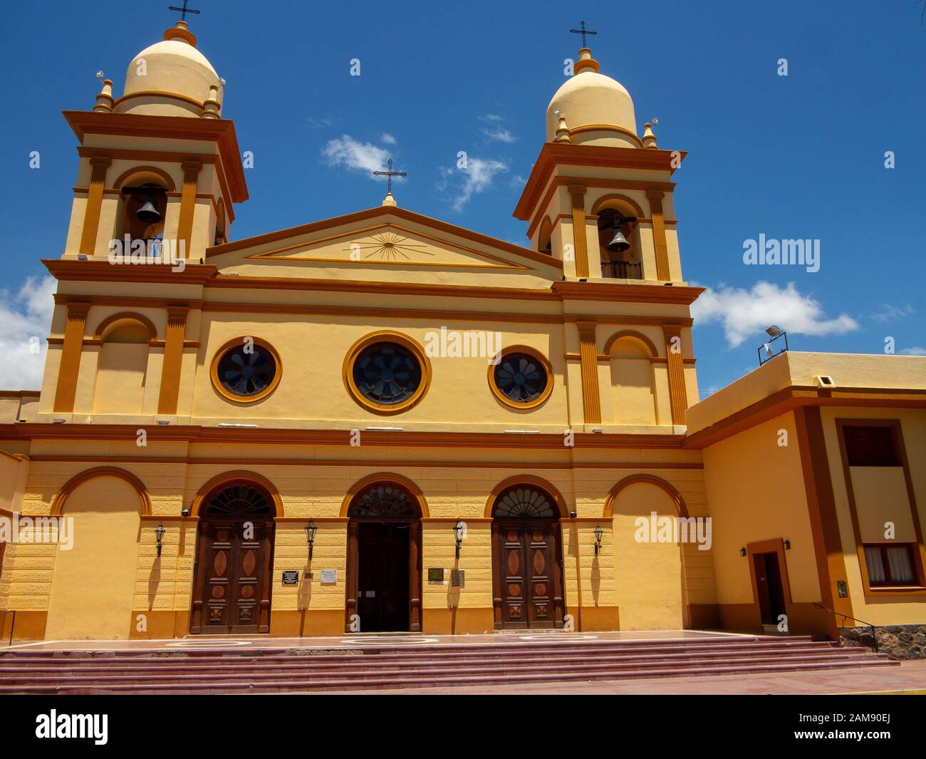 Cathedral Nuestra Senora Del Rosario at Cafayate, Argentina Stock Photo