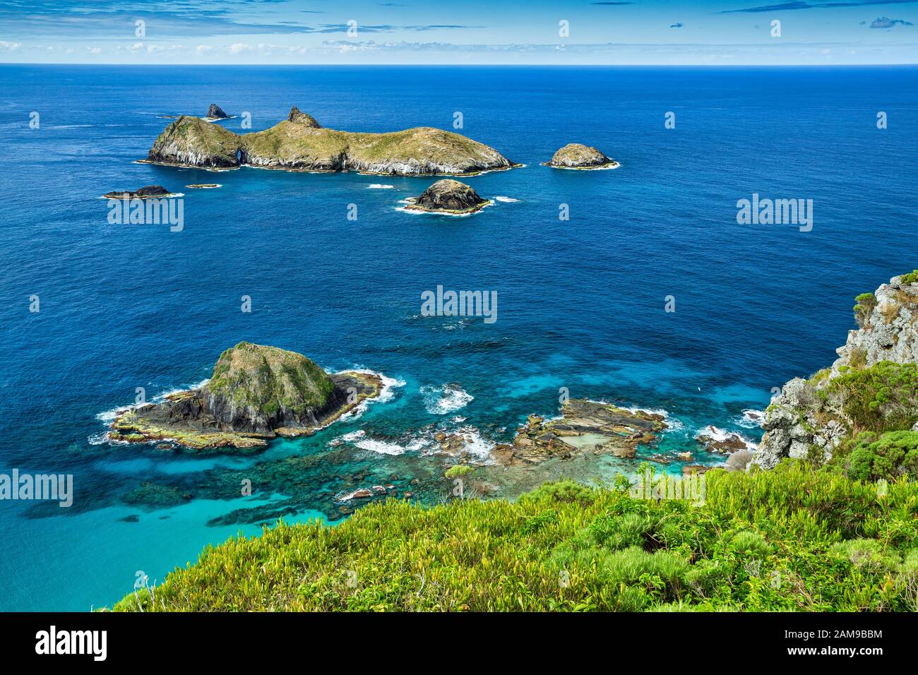 top view of Roach and the Admiralty Islands, Lord Howe Island, the