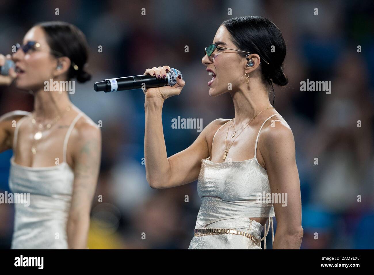 Sydney Australia 12th Jan The Veronicas Performing During The Atp Cup Final At The Ken Rosewall Arena Sydney Australia On 12 January Photo By Peter Dovgan Credit Uk Sports