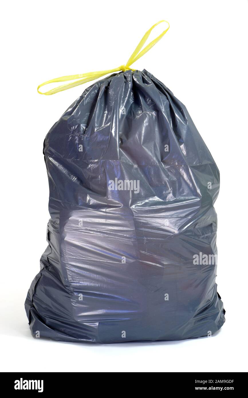 garbage bag isolated on white background Stock Photo