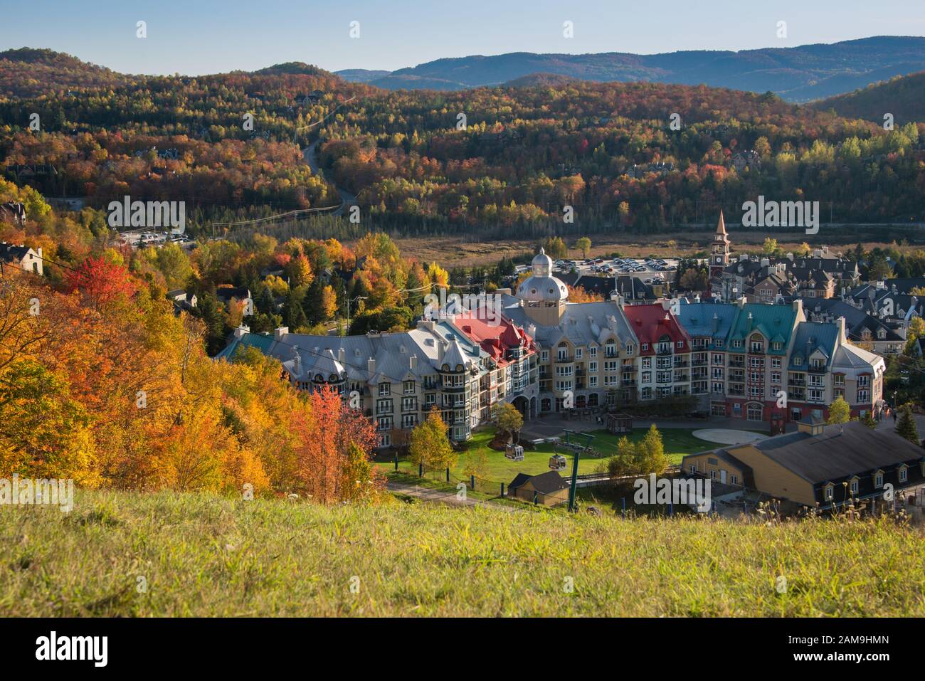 Fall colours at Mont Tremblant, Quebec, Canada Stock Photo Alamy