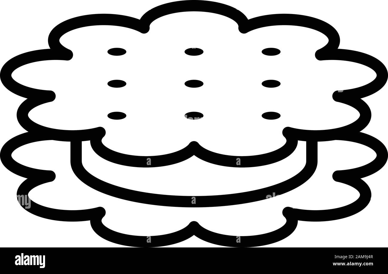 Candy cookie icon, outline style Stock Vector Image & Art - Alamy