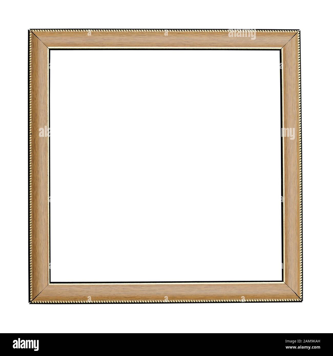 Brown frame isolated on white Stock Photo - Alamy