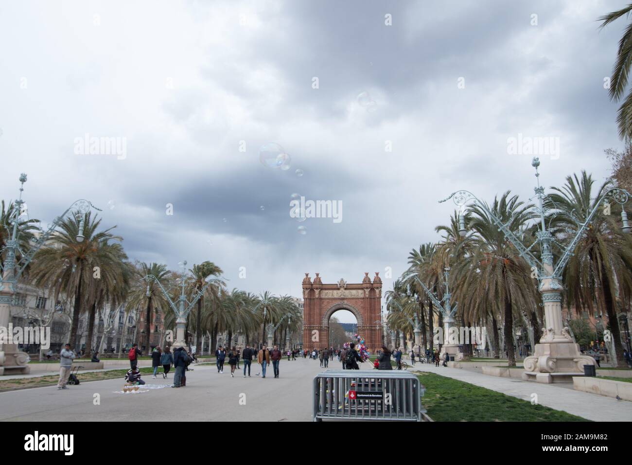 View of Barcelona's Citadel Park Stock Photo