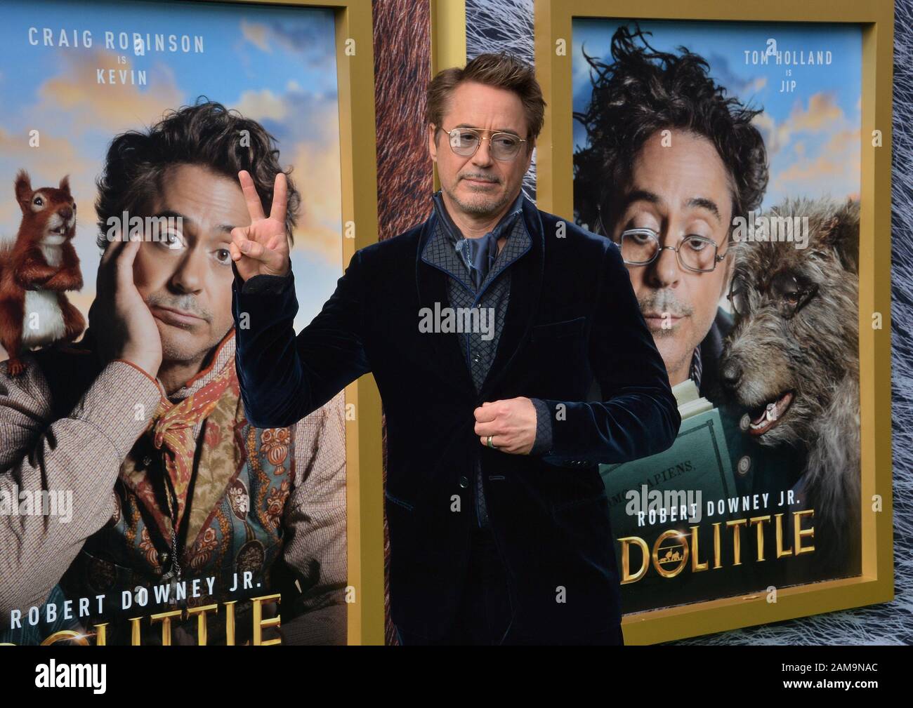 Los Angeles, United States. 12th Jan, 2020. Cast member Robert Downey Jr.  attends the premiere of the motion picture comedy 