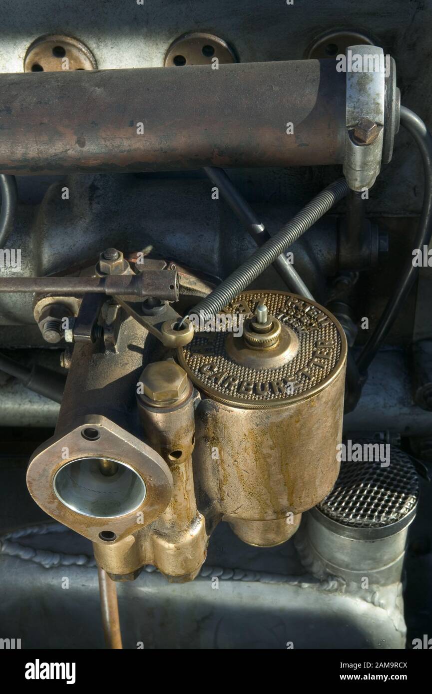 Vintage Bugatti Type 35 fuel pump Stock Photo