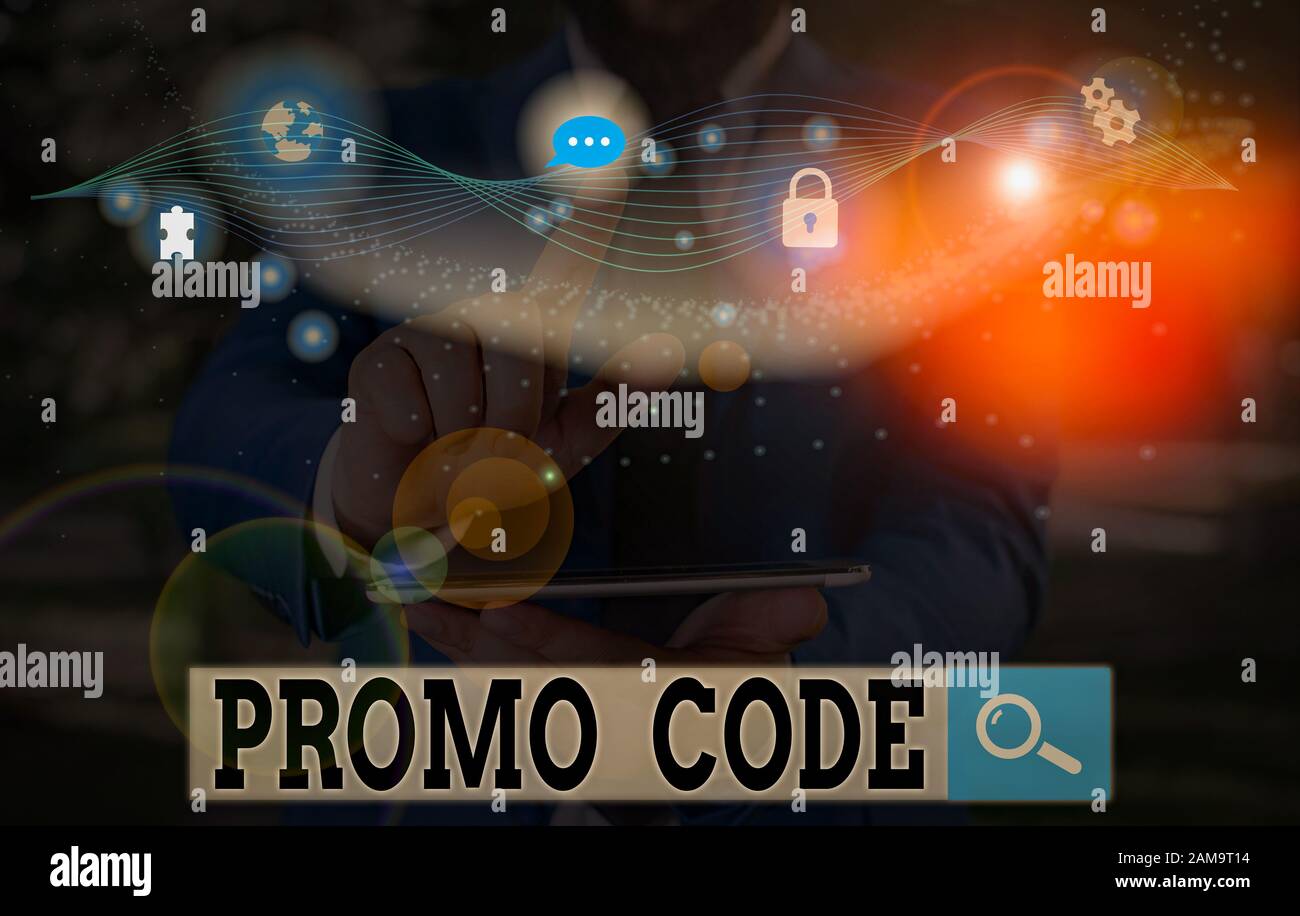Handwriting text writing Promo Code. Conceptual photo digital numbers ...