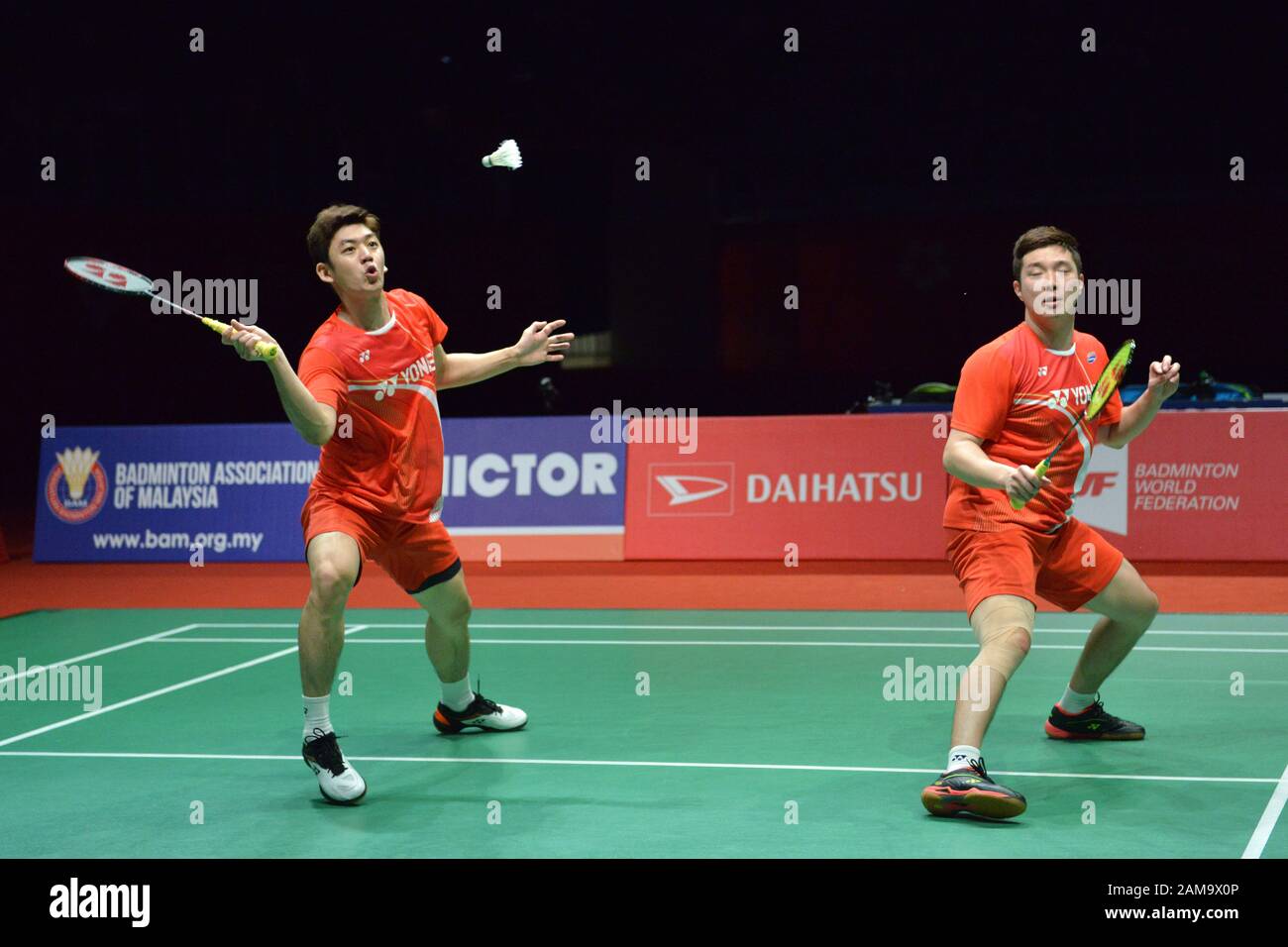 Kuala Lumpur, Malaysia. 12th Jan, 2020. Kim Gi Jung/Lee Yong Dae (L) of ...