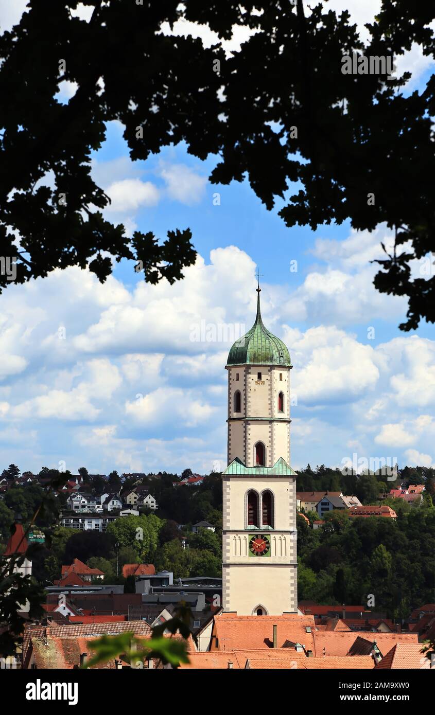 Biberach an der Riß is a city in Bavaria, Germany, with many historical attractions Stock Photo