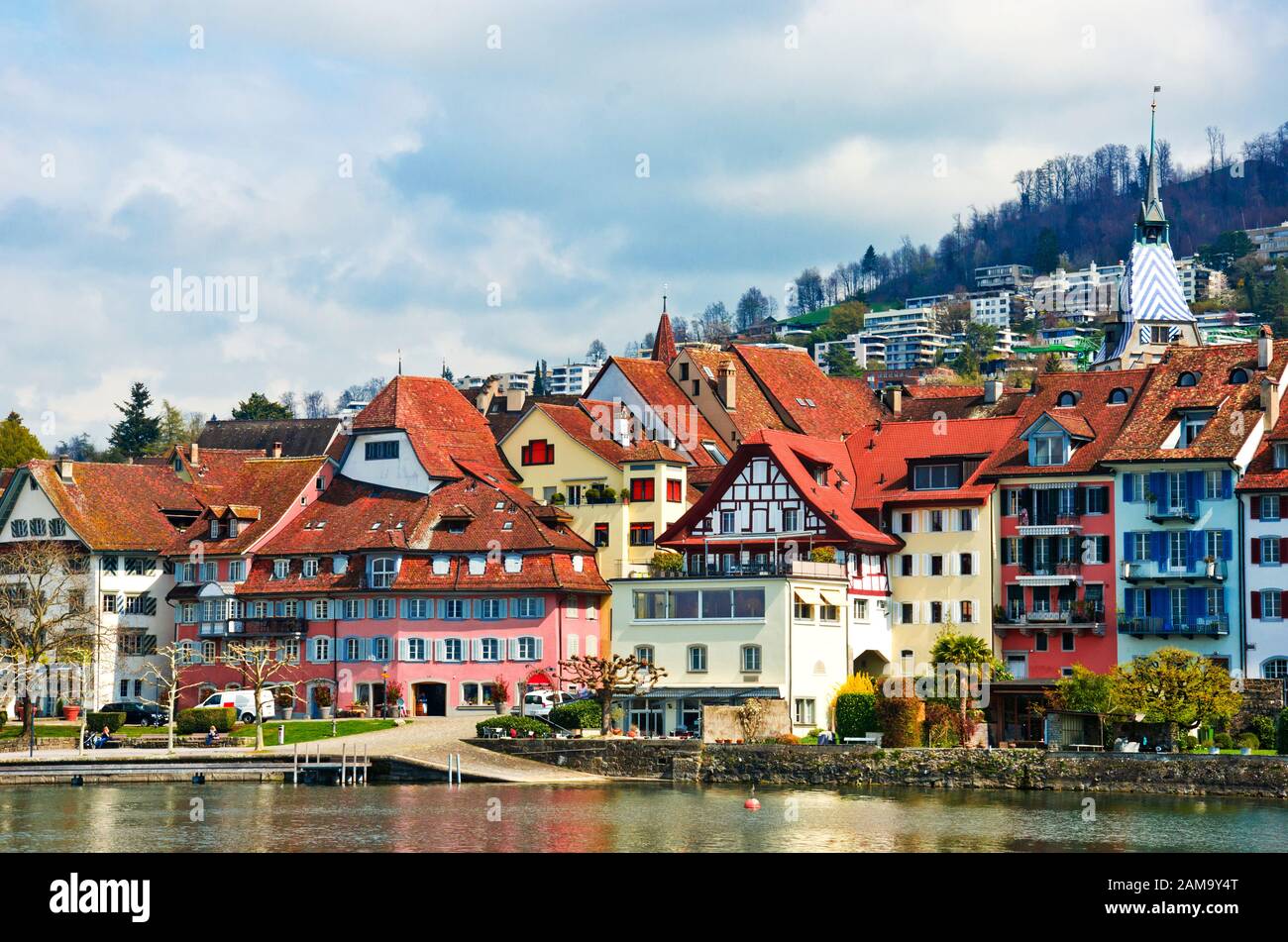 View of the city of Zug from Lake Zug, Switzerland Stock Photo - Alamy