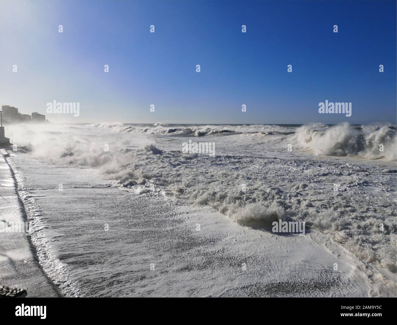 Sea in Italy Stock Photo