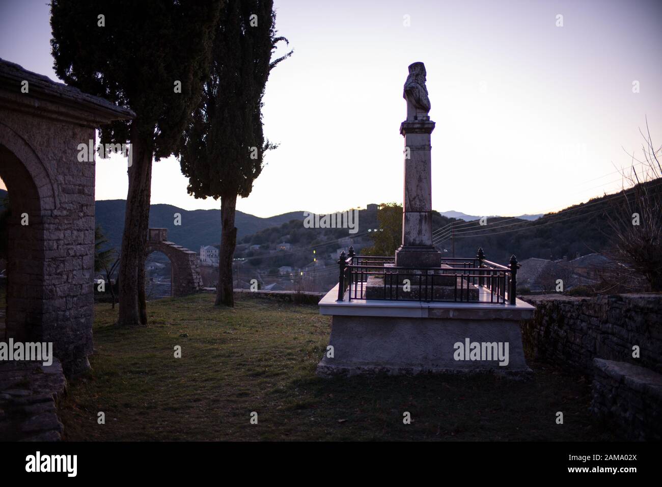 Religious monument, Ano Pedina Zagori Greece Stock Photo