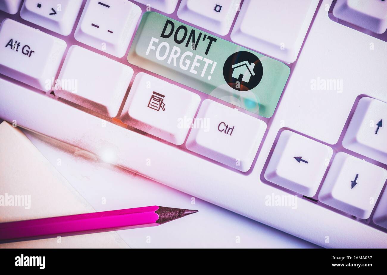 Handwriting text writing Don T Forget. Conceptual photo used to remind ...